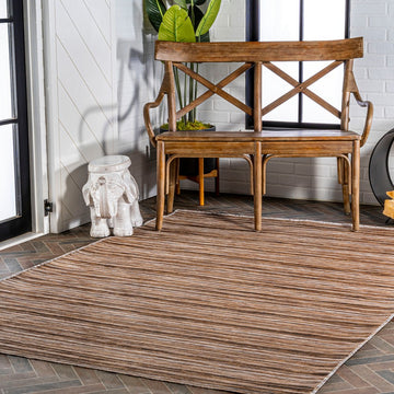 Finn-2 Modern Farmhouse Pinstripe Area Rug